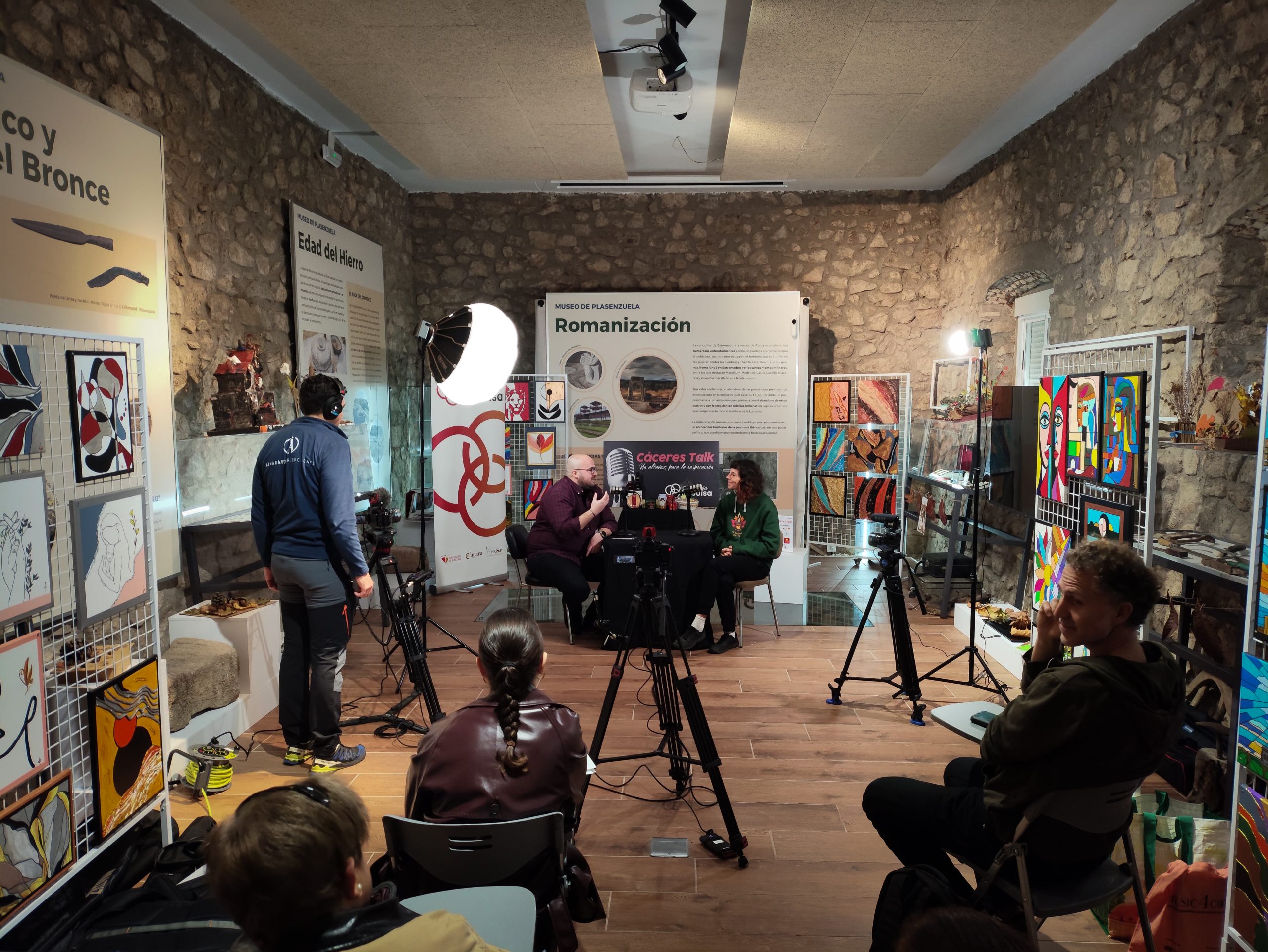 Grabación multicámara del videopodcast Cáceres Talk para la Cámara de Comercio de Cáceres